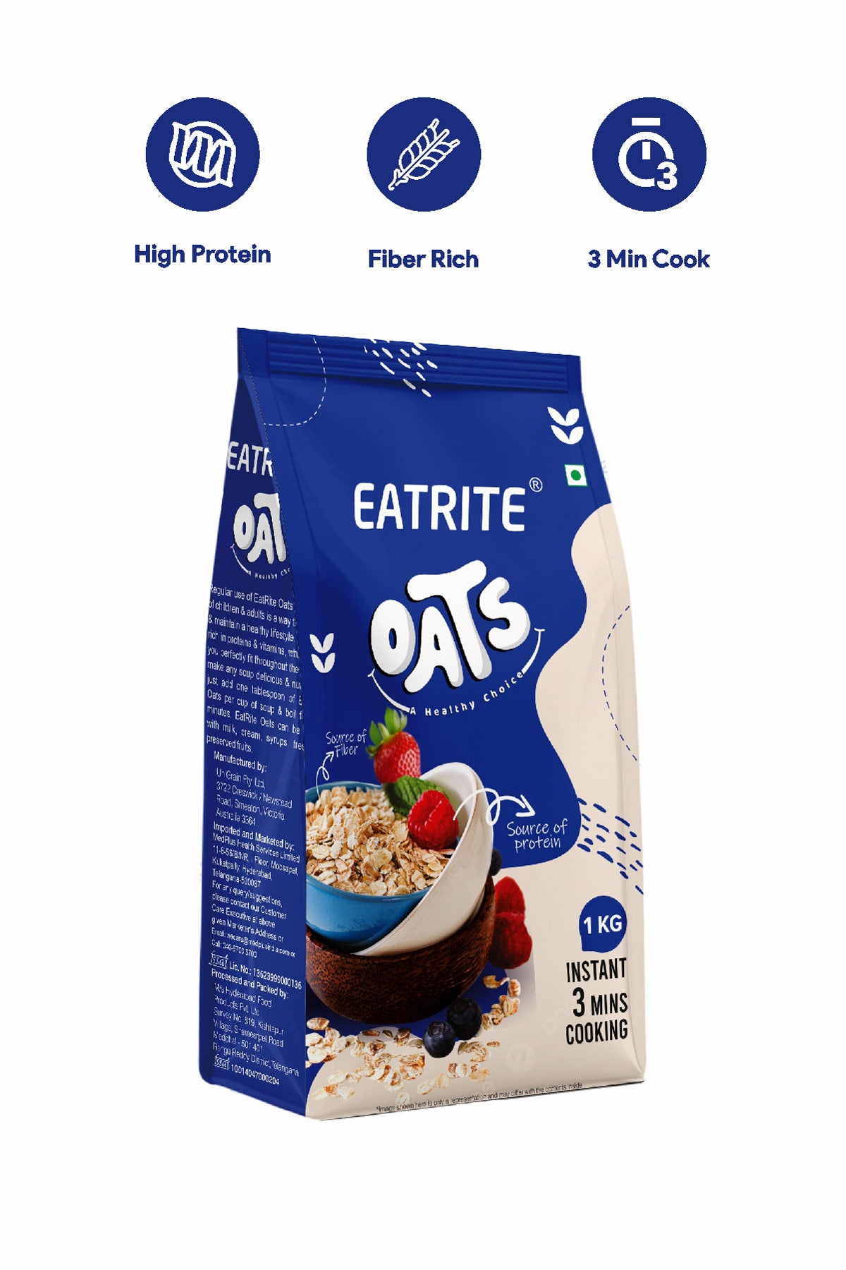 Eatrite Oats Refill Pack (1kg)