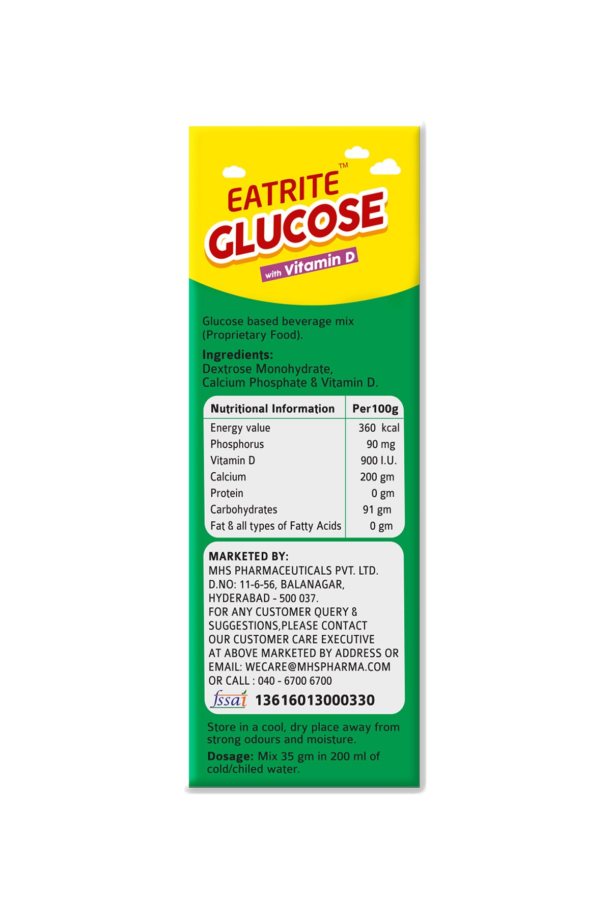 Eatrite Glucose Vit. D Regular (100gm)