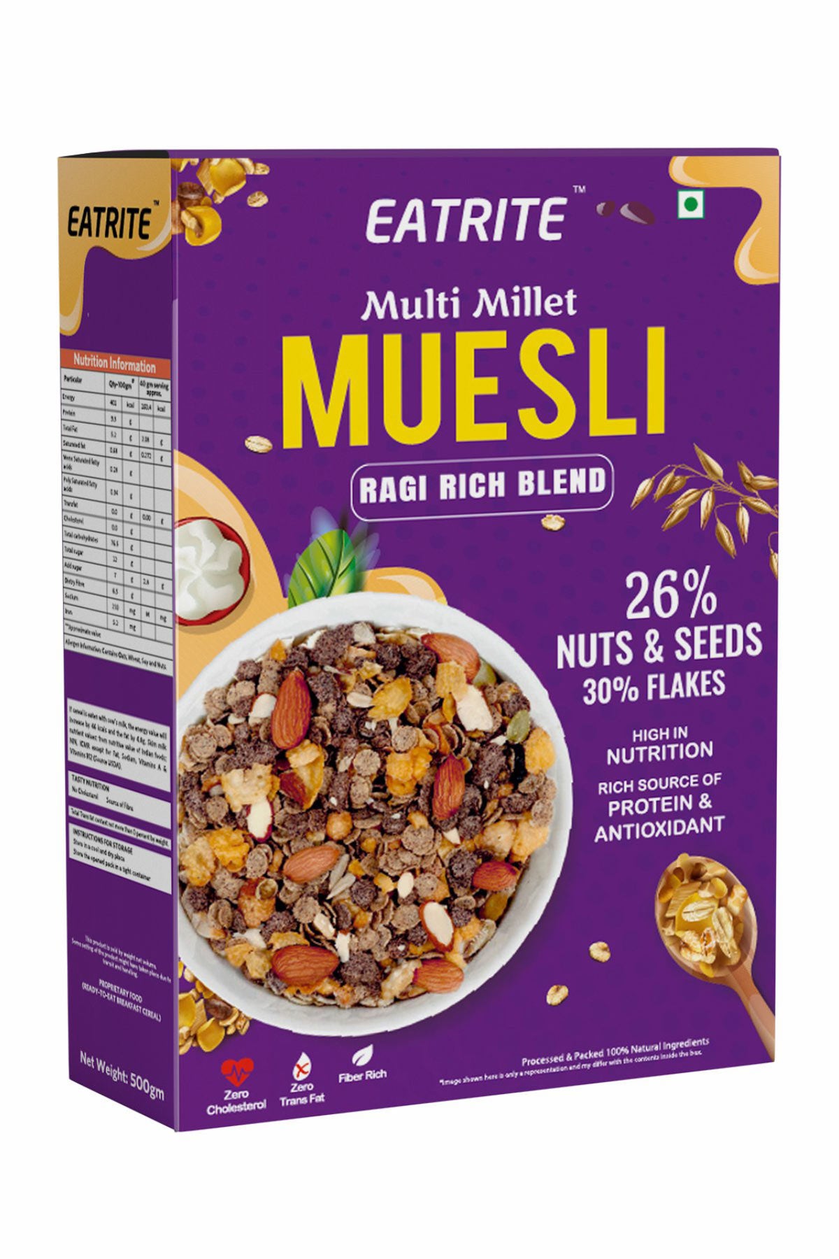 Eatrite Millet Muesli Seed & Nuts (500gm)