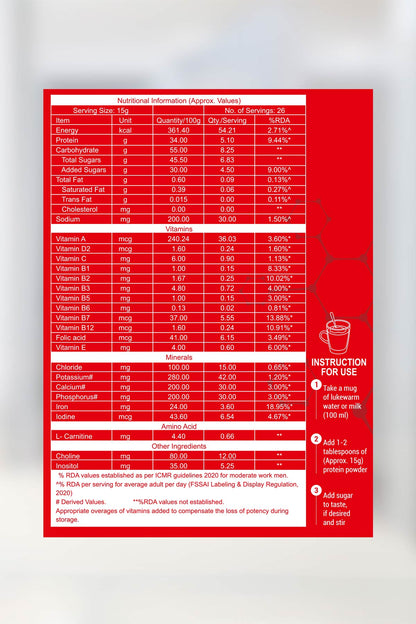 Eatrite Protein Chocolate Tin Powder (400gm)