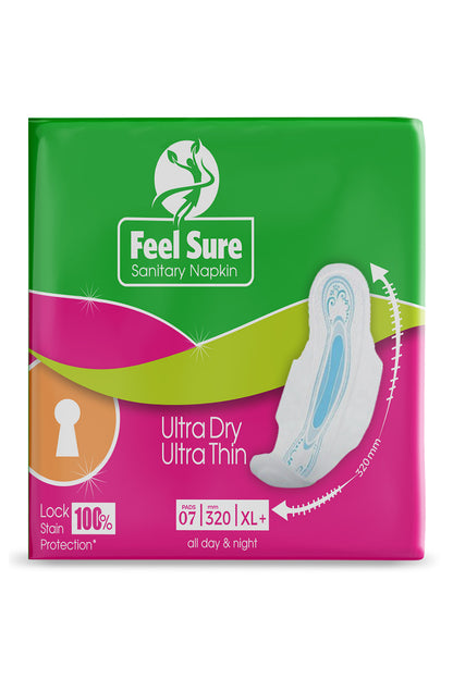 Feel Sure Ultra Thin Sanitary Napkins  XL 7s