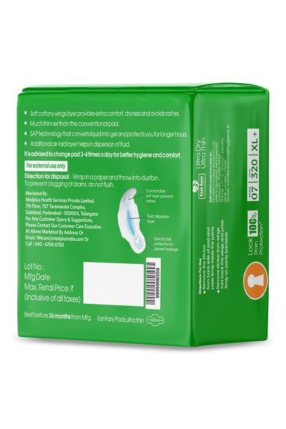 Feel Sure Ultra Thin Sanitary Napkins  XL 7s