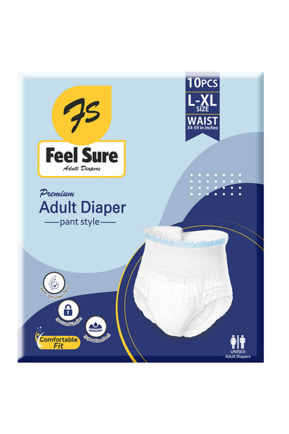 Feelsure Premium Adult Diaper Pants L/XL 10s