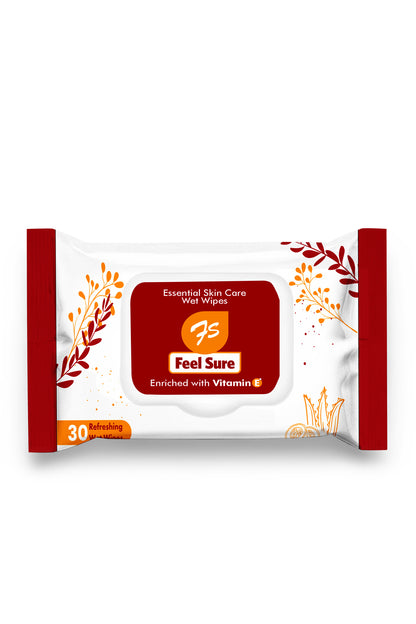 Feel Sure Essential Skin Care Personal Wipes 30s