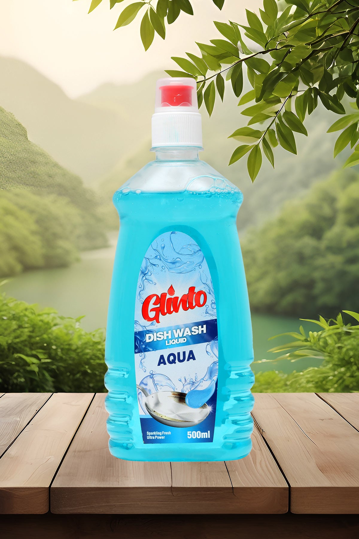 Glinto Dish Wash Liquid (500ml) - Aqua