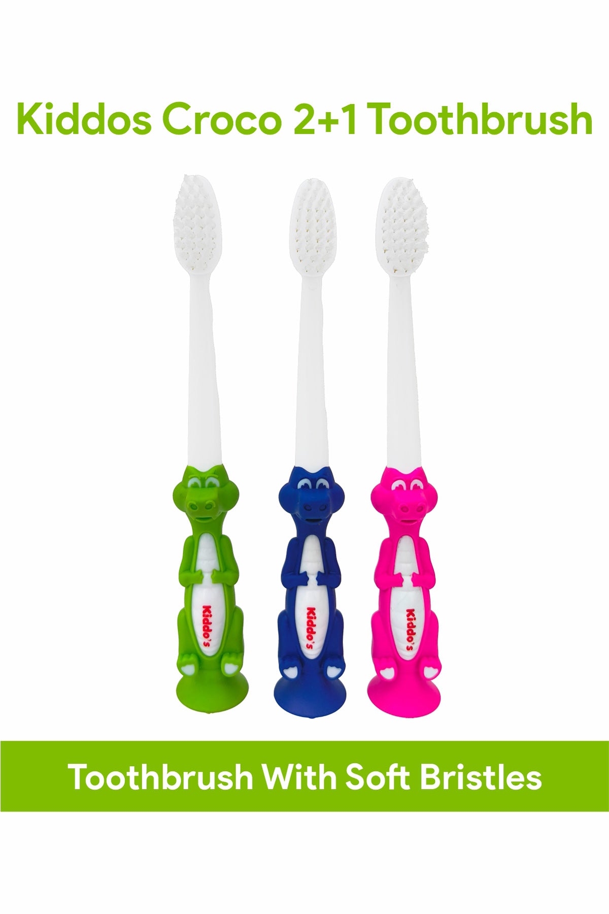 Kiddos CROCCO 2+1 Tooth Brush