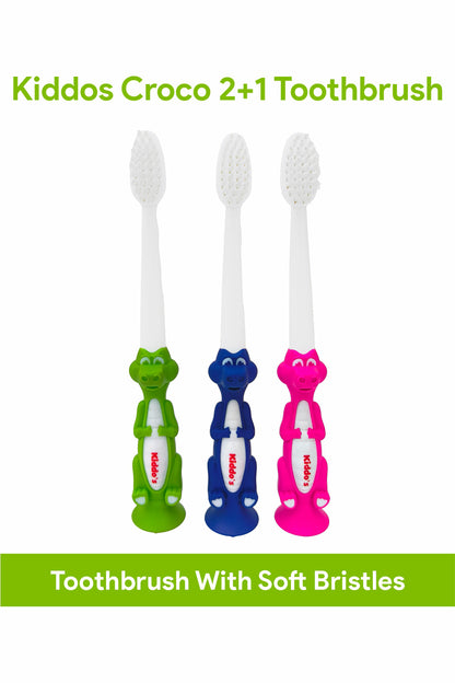 Kiddos CROCCO 2+1 Tooth Brush