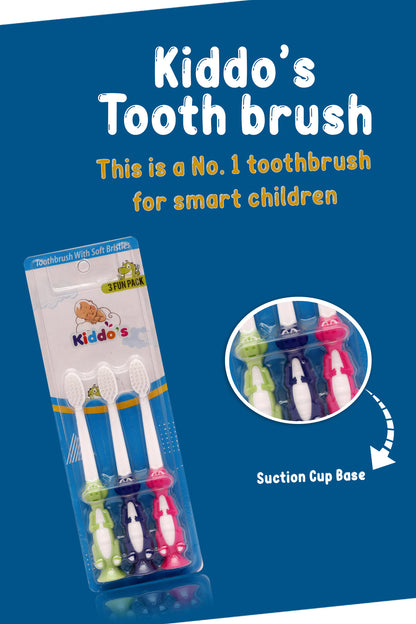 Kiddos CROCCO 2+1 Tooth Brush