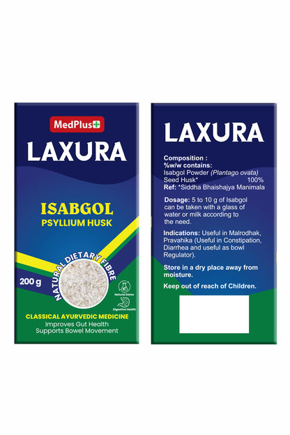 Laxura Isabgol Psyllium Husk Powder (200gm)