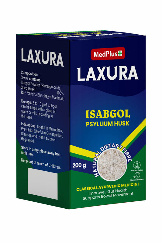 Laxura Isabgol Psyllium Husk Powder (200gm)