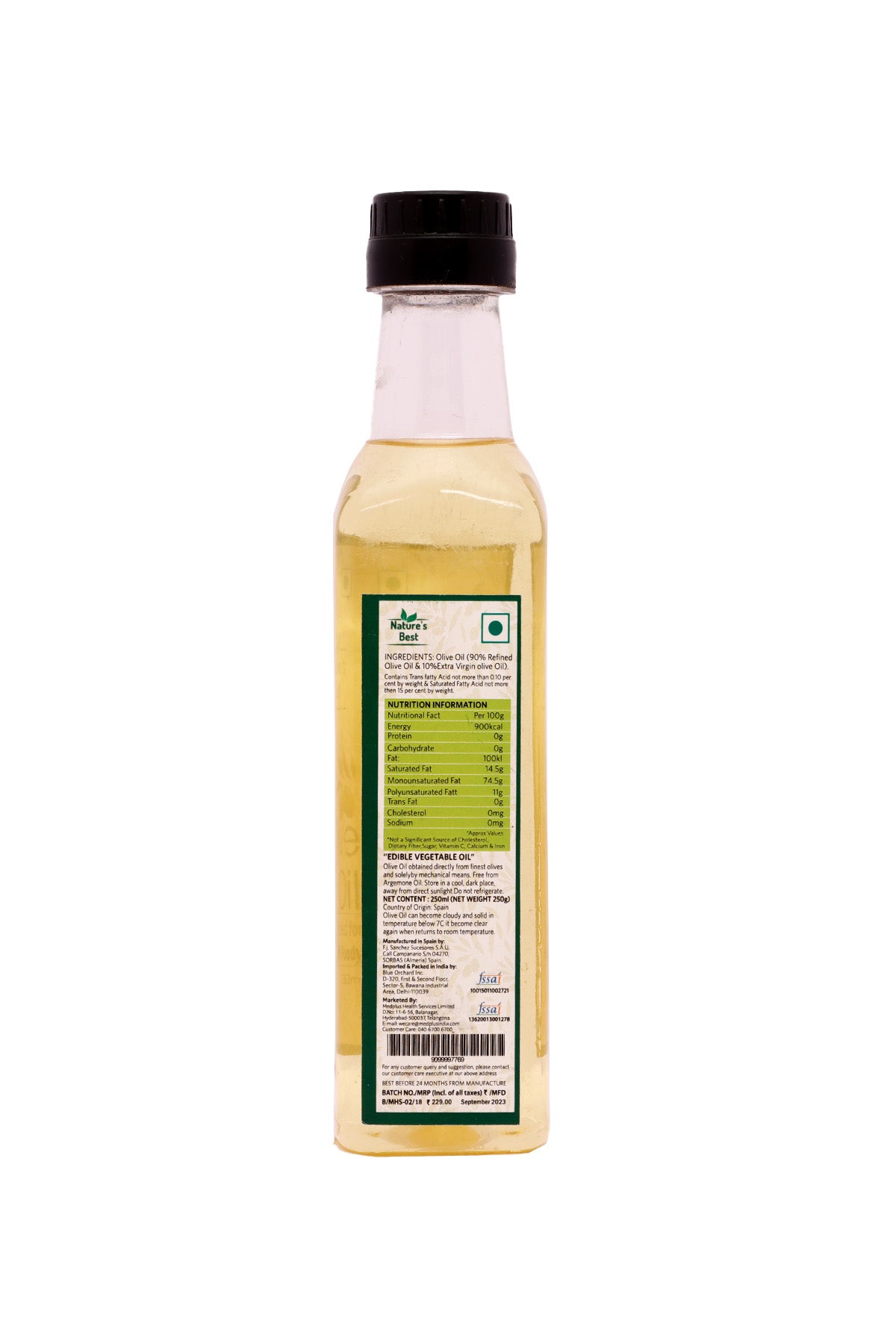 Natures Best Olive Oil (250ml)