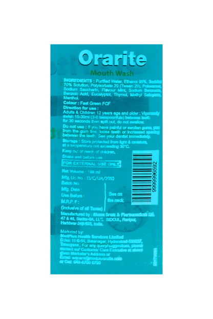 Orarite Mouth Wash (100ml)