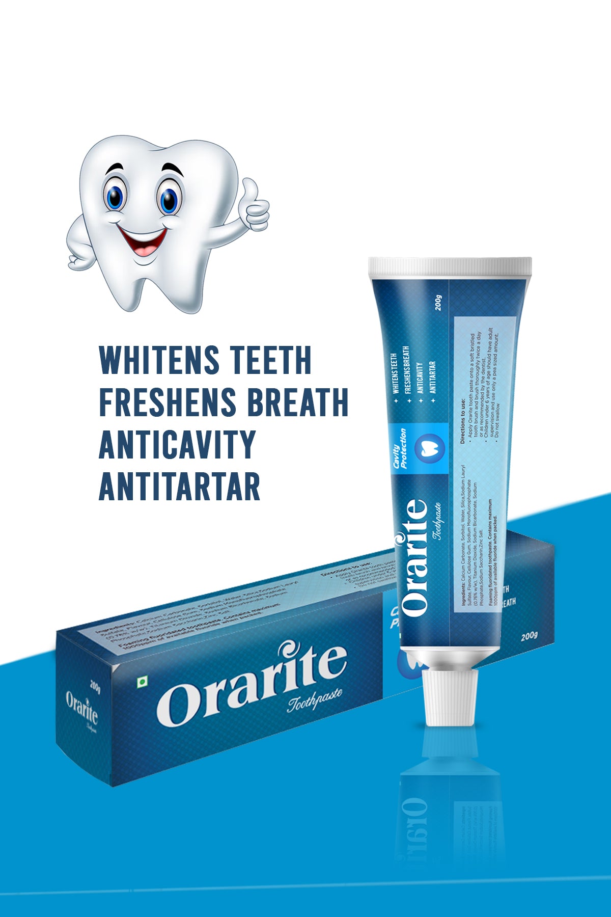 Orarite Cavity Protection Toothpaste (200gm)