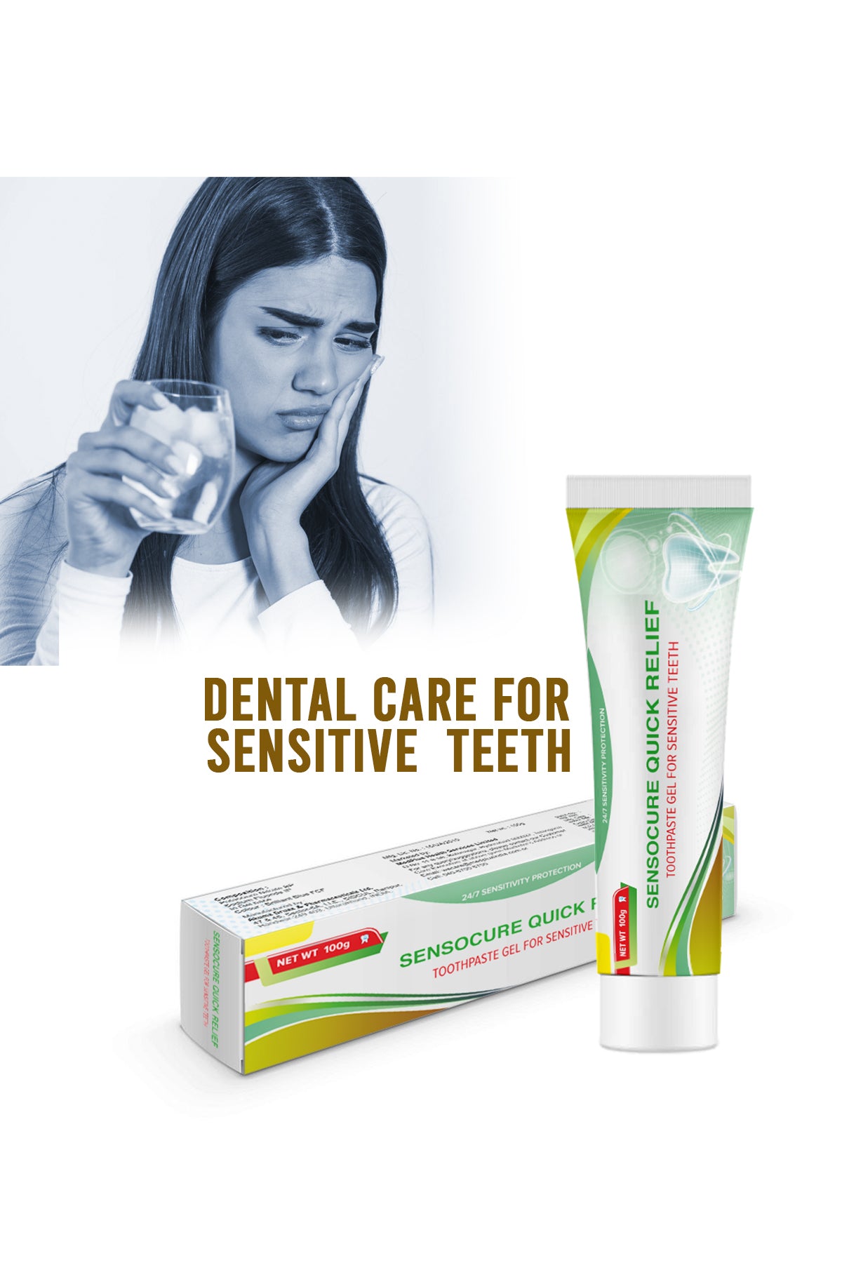 Sensocure Quick Relief Tooth Paste (100gm)