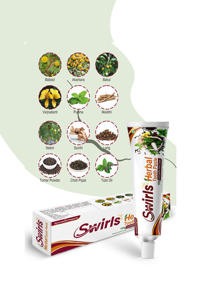 Swirls Herbal Toothpaste (100gm)